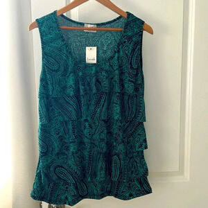 Paisley sleeveless Top Lavish